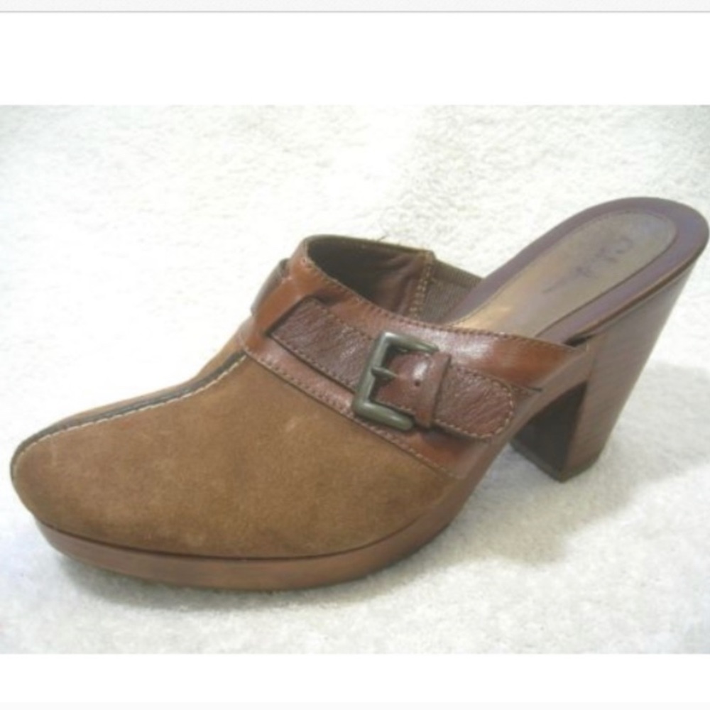 Cole Haan Suede Platform Mules